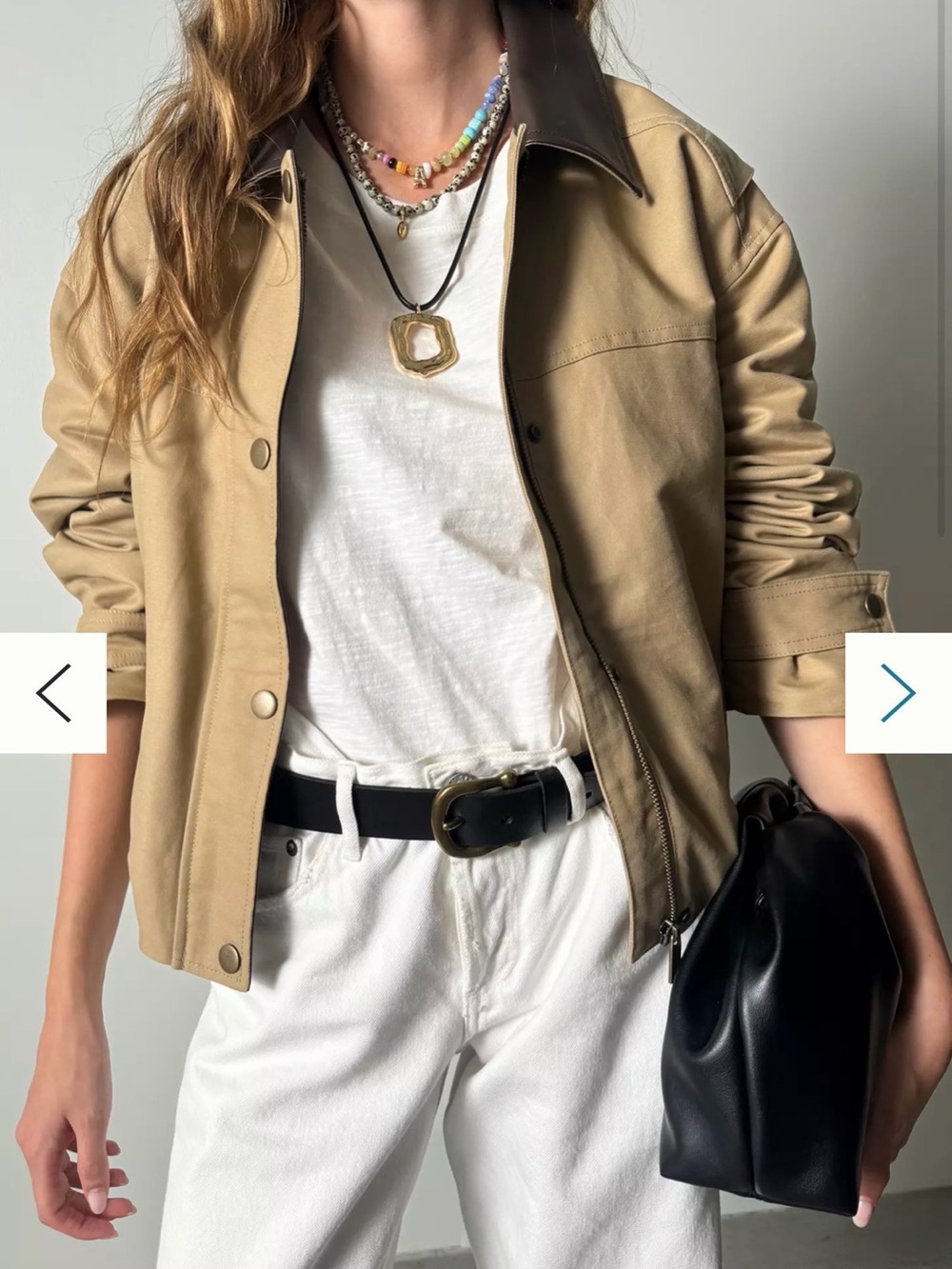 NWT; Pilcro Khaki 100% Cotton Utility Jacket - Picture 5 of 6